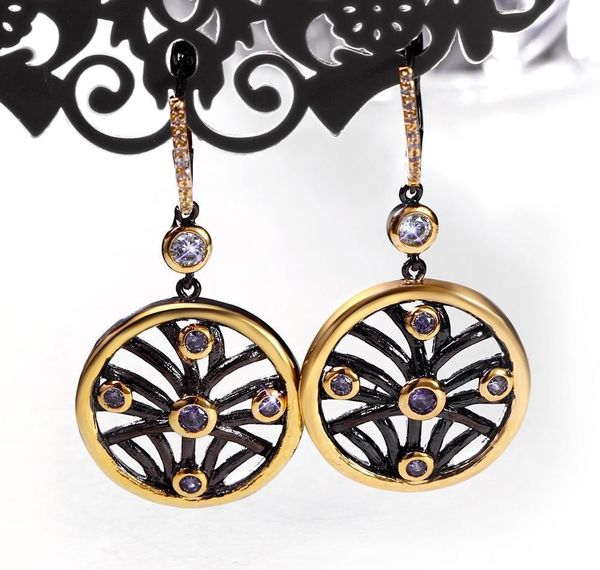 dreamcarnival 1989 worldwide delivery circle hollow pendant women drop earrings black gold color purple cz anniversary jewelry01, Golden;silver
dreamcarnival 1989 worldwide delivery circle hollow pendant women drop earrings black gold color purple cz anniversary jewelry01, Golden;silver