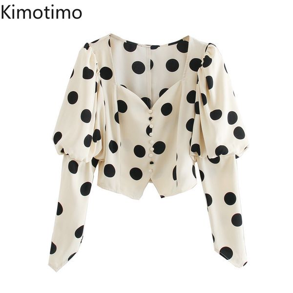 women's blouses & shirts kimotimo vintage shirt polka dot long sleeve square collar pleated fall 2021 office lady work-wear elegant cas, White
women's blouses & shirts kimotimo vintage shirt polka dot long sleeve square collar pleated fall 2021 office lady work-wear elegant cas, White