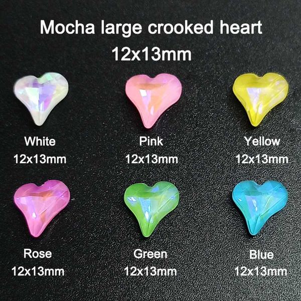 30pcs large nail art rhinestone mocha 12x13mm crooked heart glass 6 color 3d nail art diy decoration accessories, Silver;gold
30pcs large nail art rhinestone mocha 12x13mm crooked heart glass 6 color 3d nail art diy decoration accessories, Silver;gold
