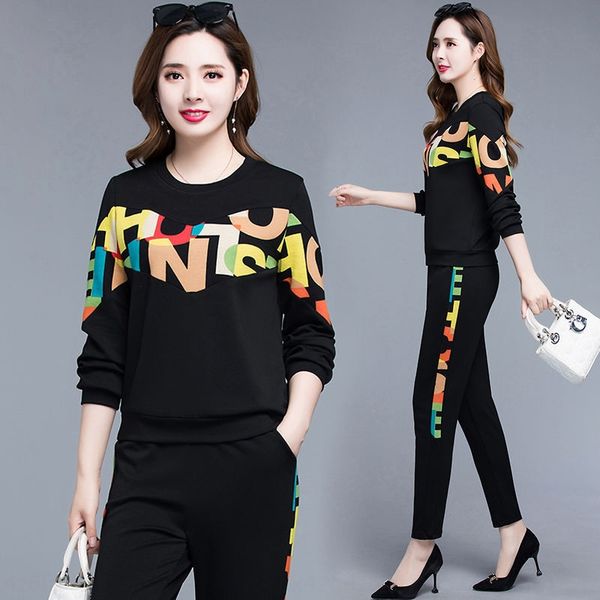 women's sports suit 2020 spring and autumn new korean style fashion casual letter trousers trousers sweatersweater sweater running two, Gray
women's sports suit 2020 spring and autumn new korean style fashion casual letter trousers trousers sweatersweater sweater running two, Gray