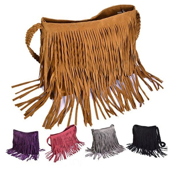 womens tassle fringe faux suede shoulder messenger crossbody bag handbag purse black brown white
womens tassle fringe faux suede shoulder messenger crossbody bag handbag purse black brown white