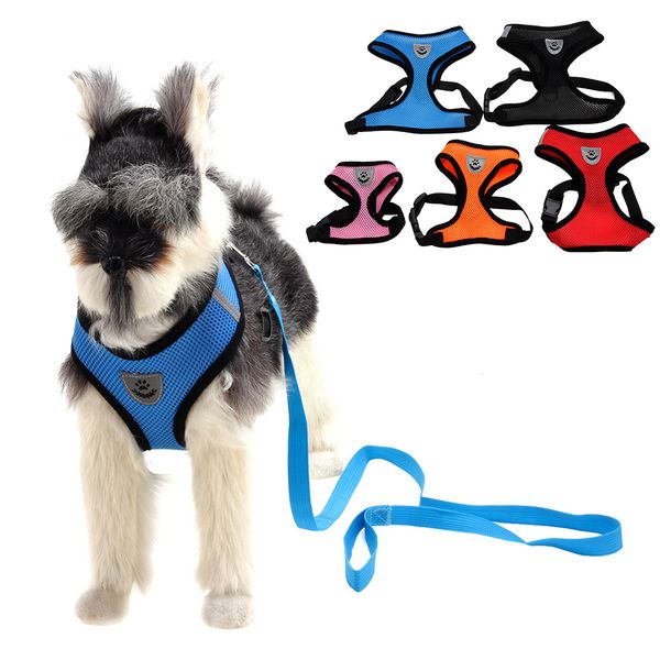 breathable mesh pet harness and leash set small dog chest back strap puppy cat vest harnesses collar bulldog traction rope
breathable mesh pet harness and leash set small dog chest back strap puppy cat vest harnesses collar bulldog traction rope
