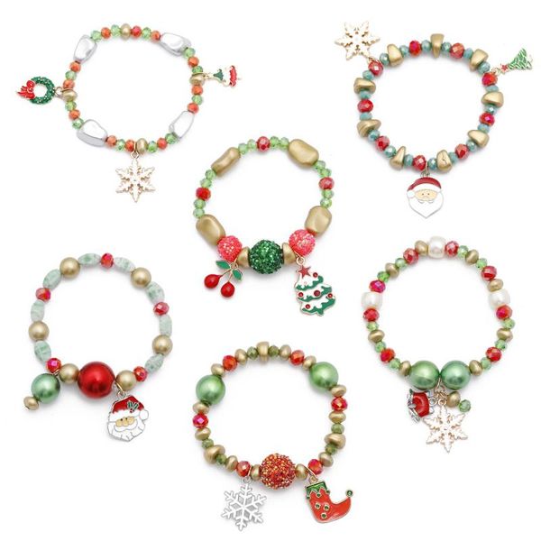 new 2020 santa claus snowman candy handmade beaded bracelet christmas gift, Golden;silver
new 2020 santa claus snowman candy handmade beaded bracelet christmas gift, Golden;silver