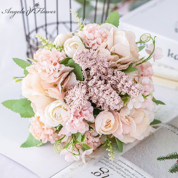 nordic artificial flower rose holding bridail bouquet silk flower home party table wedding decoration arrangements gifts
nordic artificial flower rose holding bridail bouquet silk flower home party table wedding decoration arrangements gifts