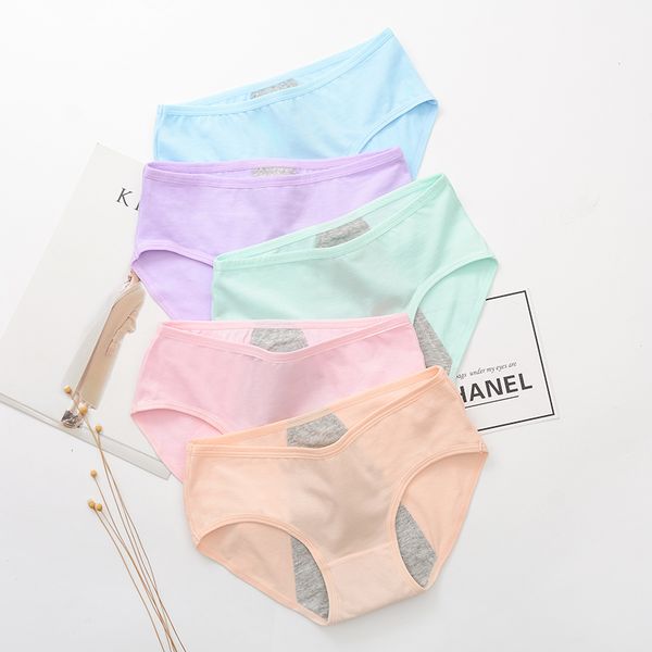 women's panties 5 pieces / set of menstrual underwear female pants leak-proof period proof cotton, Black;pink
women's panties 5 pieces / set of menstrual underwear female pants leak-proof period proof cotton, Black;pink
