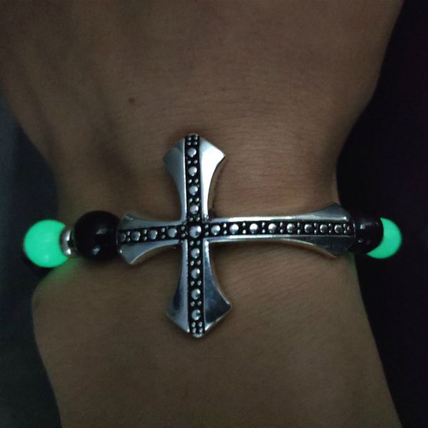 beaded, strands punk style luminous cross wishing bracelets glow in the dark fluorescence stone vintage bracele men women fashion jewelry gi, Black
beaded, strands punk style luminous cross wishing bracelets glow in the dark fluorescence stone vintage bracele men women fashion jewelry gi, Black