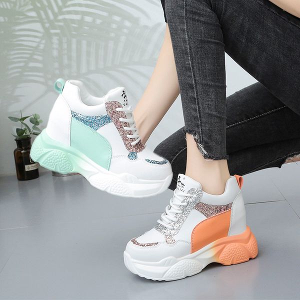 2020 new sneakers women autumn internal increase old shoes high soled thick chunky shoes breathable leisure women 34-39, Black
2020 new sneakers women autumn internal increase old shoes high soled thick chunky shoes breathable leisure women 34-39, Black
