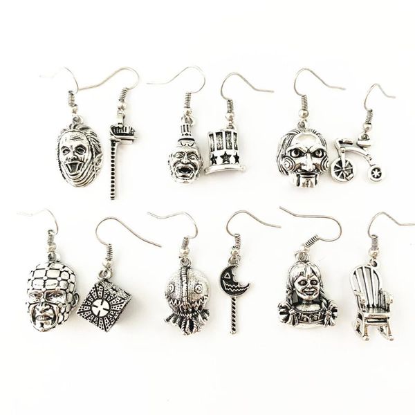 1pair a lot annabelle conjuring captain spaulding hellraiser leatherface sam doll trick or treat saw horror earrings xxgkha01, Silver
1pair a lot annabelle conjuring captain spaulding hellraiser leatherface sam doll trick or treat saw horror earrings xxgkha01, Silver