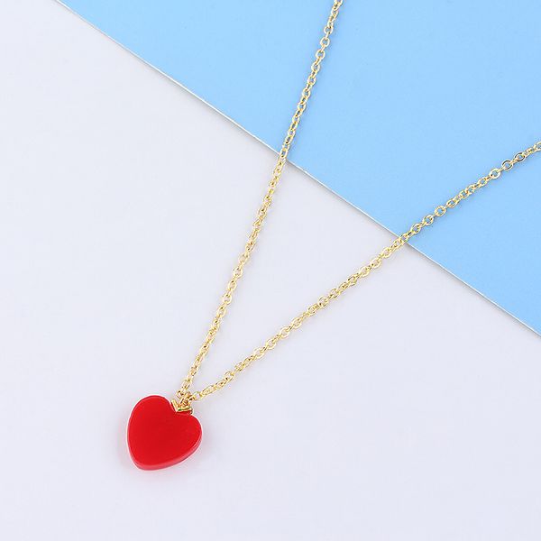 new fashion korean simple mini red heart necklace pendant female gold clavicle chain for girls women jewelry accessory gift, Silver
new fashion korean simple mini red heart necklace pendant female gold clavicle chain for girls women jewelry accessory gift, Silver
