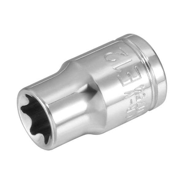 uxcell 3/8-inch drive e12 external torx shallow socket, steel