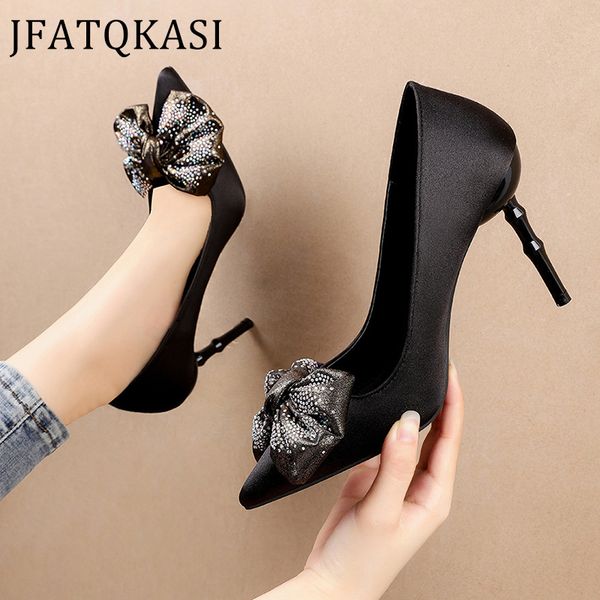 women heels summer hundred match single party shoes fashion brand ladies pumps big bow rhinestone comfortable wedding shoes, Black
women heels summer hundred match single party shoes fashion brand ladies pumps big bow rhinestone comfortable wedding shoes, Black