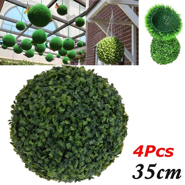 decorative flowers & wreaths 4 pcs 35cm plastic ary ball tree leaf effect hanging home garden decor faux boxwood plant
decorative flowers & wreaths 4 pcs 35cm plastic ary ball tree leaf effect hanging home garden decor faux boxwood plant