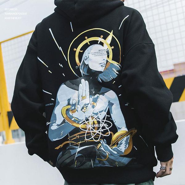 new men hooded fleece sweatshirt japanese style hip hop hoodie high street fashion pullover autumn printed streetwear, Black
new men hooded fleece sweatshirt japanese style hip hop hoodie high street fashion pullover autumn printed streetwear, Black
