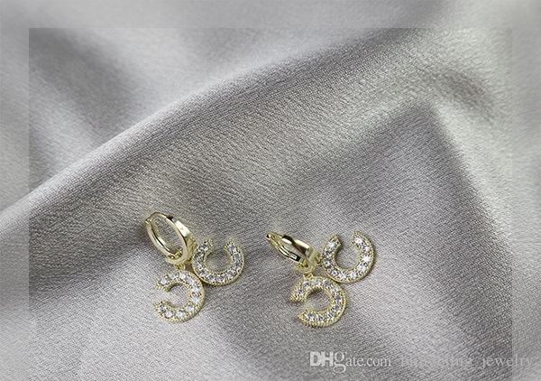 new european and american style high grade beautiful letter earrings selling micro inlaid sparkling zircon small fragrance earrings, Golden;silver
new european and american style high grade beautiful letter earrings selling micro inlaid sparkling zircon small fragrance earrings, Golden;silver