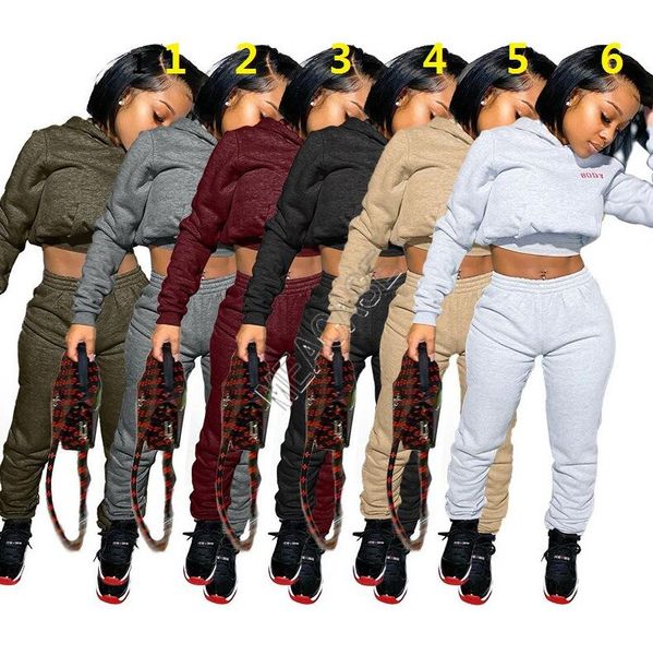women tracksuit body letters long sleeves t shirts crop hooded sweater fleece pants leggings two piece outfit sports suit s-xxl d92302, Gray
women tracksuit body letters long sleeves t shirts crop hooded sweater fleece pants leggings two piece outfit sports suit s-xxl d92302, Gray