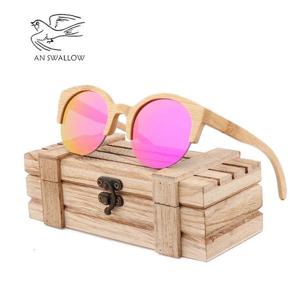 new style bamboo logo wood retro half-frame sunglasses with coated uv400 ladies fashion sunglasses feminino, White;black
new style bamboo logo wood retro half-frame sunglasses with coated uv400 ladies fashion sunglasses feminino, White;black