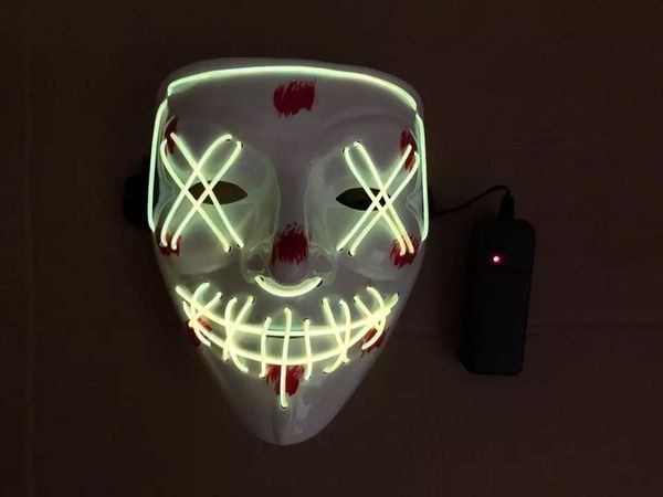 el cold light luminous mask led mask halloween carnival v-shaped bloody scary ghost luminous mask
el cold light luminous mask led mask halloween carnival v-shaped bloody scary ghost luminous mask