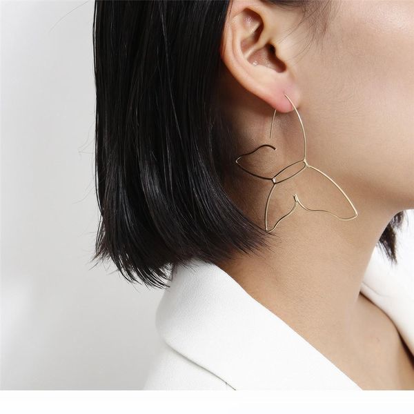 large size butterfly charm earrings hollow out gold simple style fashion jewelry party dress accessories, Silver
large size butterfly charm earrings hollow out gold simple style fashion jewelry party dress accessories, Silver