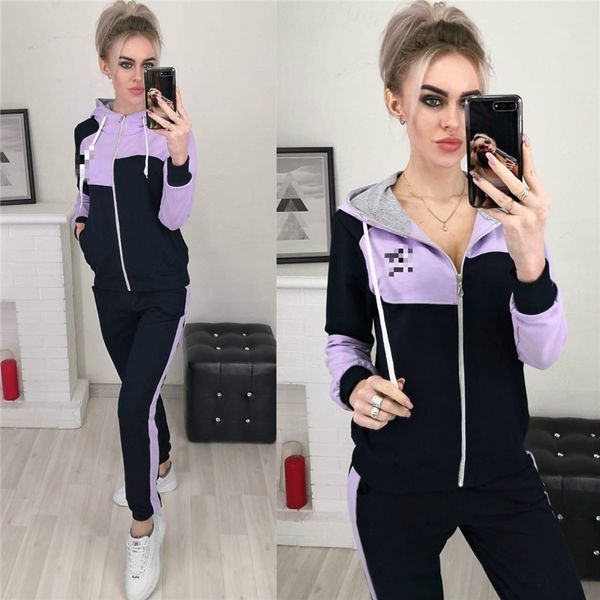 women tracksuit designer letters print long sleeve hooded sweater zippered jacket coat pants leggings two pieces set sports suit e82605, Gray
women tracksuit designer letters print long sleeve hooded sweater zippered jacket coat pants leggings two pieces set sports suit e82605, Gray