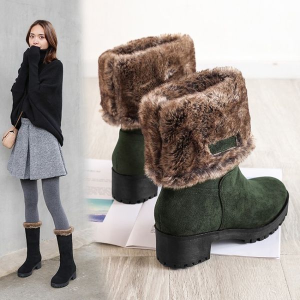 слип-on женщины boots женщина зимняя обувь женщина fur теплый снег fashion square boots мед heels mid-теленок черный maziao, Black
слип-on женщины boots женщина зимняя обувь женщина fur теплый снег fashion square boots мед heels mid-теленок черный maziao, Black