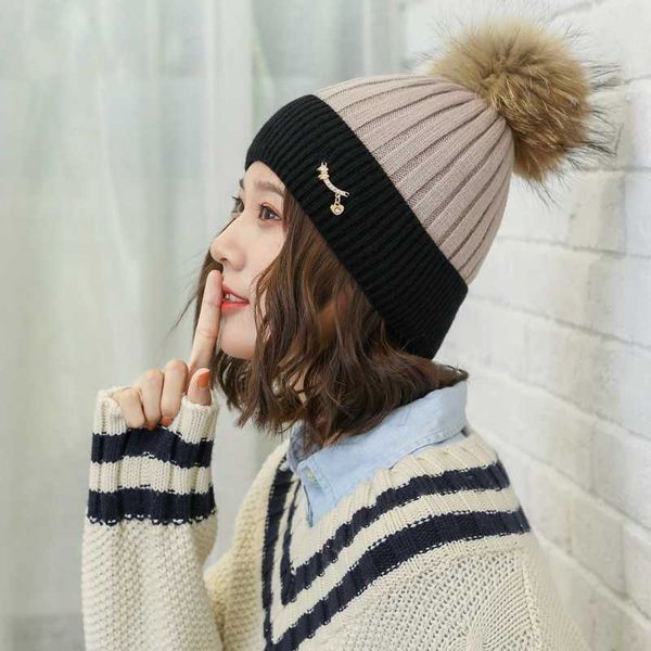 beanie/skull caps winter hat woman wool knit innocent bonnet solid color fashion hair ball plus velvet christmas beanie mens gifts, Blue;gray
beanie/skull caps winter hat woman wool knit innocent bonnet solid color fashion hair ball plus velvet christmas beanie mens gifts, Blue;gray