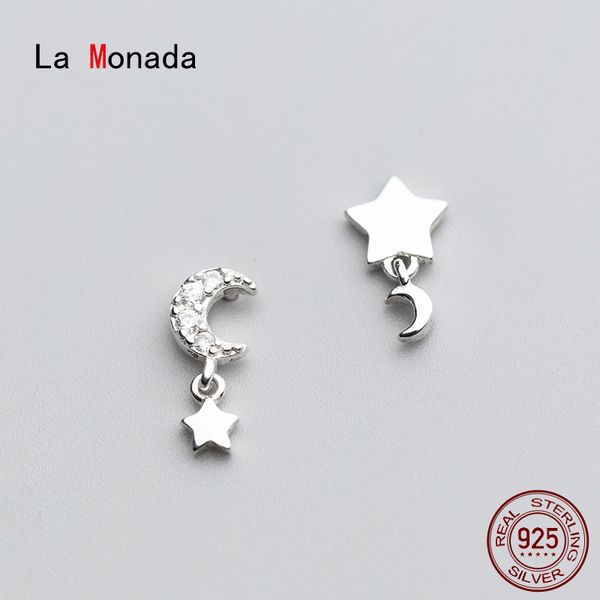 other la monada asymmetry moon star earings studs 925 sterling silver fine jewelry minimalist stud earrings for women, Golden;silver
other la monada asymmetry moon star earings studs 925 sterling silver fine jewelry minimalist stud earrings for women, Golden;silver