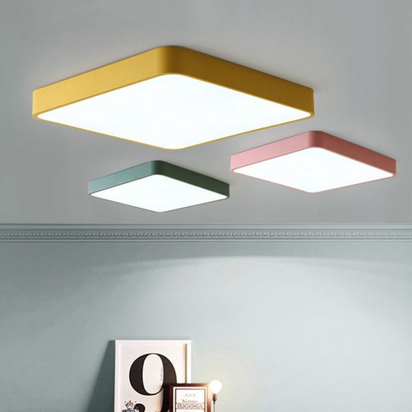 ultra thin square 5cm colored ceiling lights high brightness ceiling lamp fixtures for children's room lighting kitchen study
ultra thin square 5cm colored ceiling lights high brightness ceiling lamp fixtures for children's room lighting kitchen study
