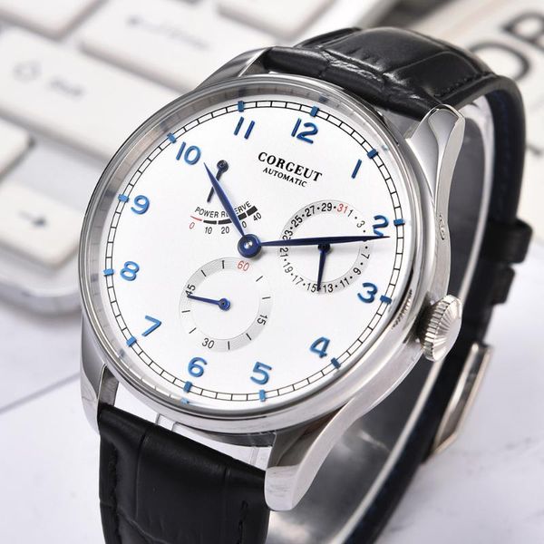 corgeut 42mm watch men automatic mechanical mechanical wristwatches kinetic energy date waterproof 316l stainless steel, Slivery;brown
corgeut 42mm watch men automatic mechanical mechanical wristwatches kinetic energy date waterproof 316l stainless steel, Slivery;brown