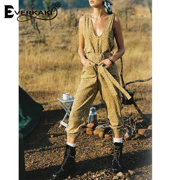 everkaki cotton leopard jumpsuits for women print suits bohemian sleeveless long rompers women's jumpsuit 2020 summer autumn new, Black;white
everkaki cotton leopard jumpsuits for women print suits bohemian sleeveless long rompers women's jumpsuit 2020 summer autumn new, Black;white