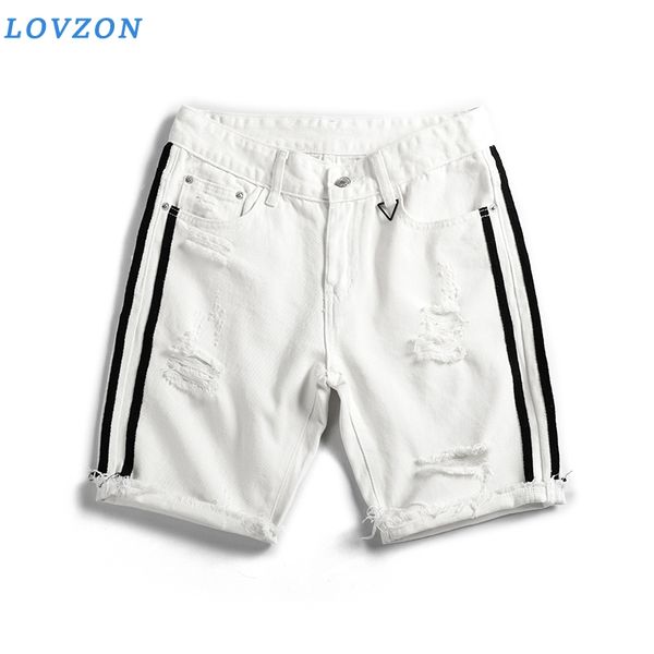 lovzon men's summer short jeans holes denim shorts men cotton knee length casual jean shorts black denim, Blue
lovzon men's summer short jeans holes denim shorts men cotton knee length casual jean shorts black denim, Blue