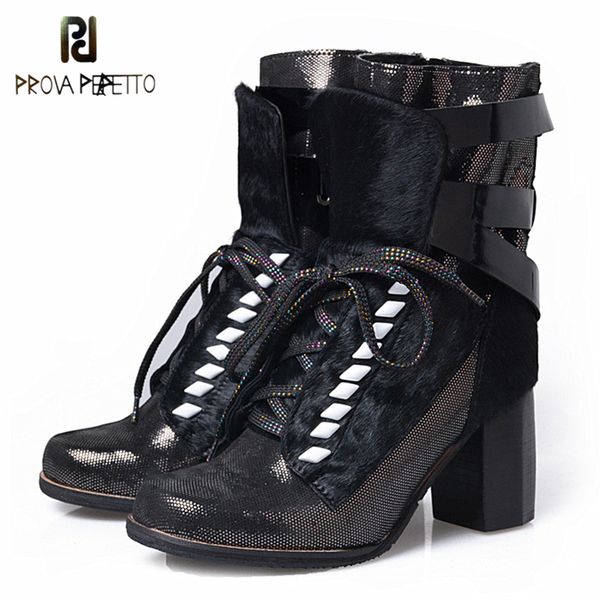 genuine leather boots real natural leather with horse hair high heels boots for women rivets buckle strap heels ankle short boots, Black
genuine leather boots real natural leather with horse hair high heels boots for women rivets buckle strap heels ankle short boots, Black