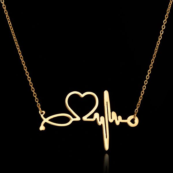 pendant necklaces body chain fashion pendants for women 2021 silver gold stethoscope heart ecg heartbeat necklace chokers
pendant necklaces body chain fashion pendants for women 2021 silver gold stethoscope heart ecg heartbeat necklace chokers