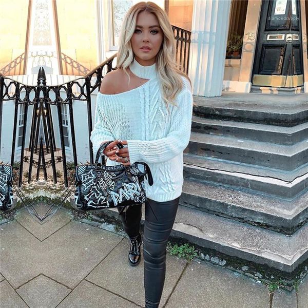 high fashion solid color irregular sweater women casual street clothes womens halter strapless autumn sweaters woman, White;black
high fashion solid color irregular sweater women casual street clothes womens halter strapless autumn sweaters woman, White;black