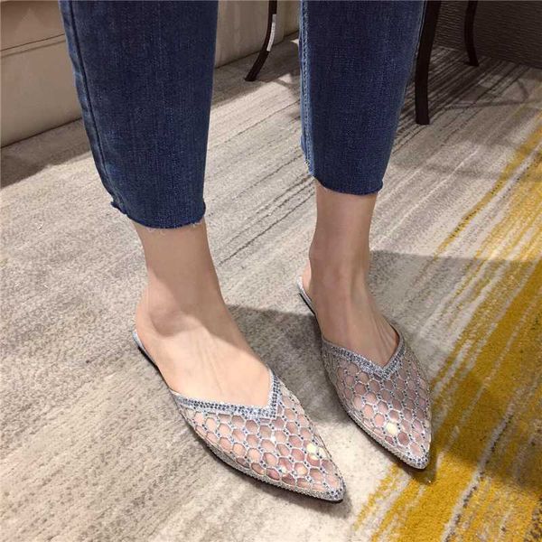 women sandals slippers flats ladies hollow air mesh slip on flats shoes casual slides outside fashion rhinestone design slippers, Black
women sandals slippers flats ladies hollow air mesh slip on flats shoes casual slides outside fashion rhinestone design slippers, Black