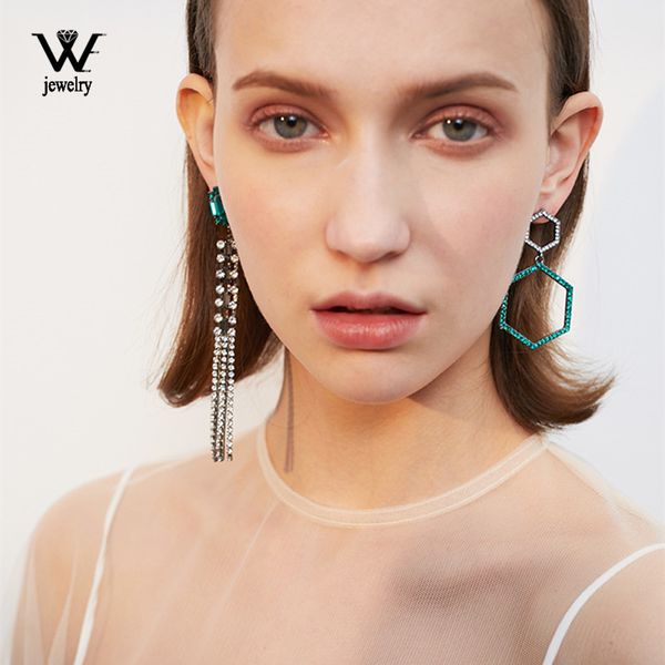 we s925 silver color needle asymmetric full rhinestone long tassel earrings female korean green crystal geometric earrings gifts
we s925 silver color needle asymmetric full rhinestone long tassel earrings female korean green crystal geometric earrings gifts