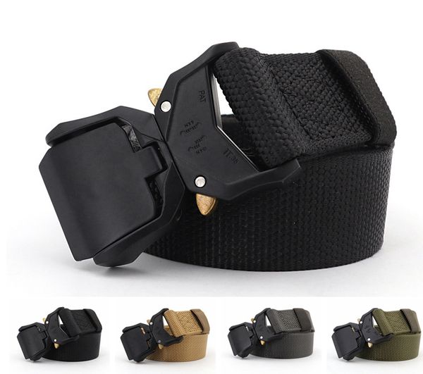 48 inch belts for men army tactical belt buckle training aluminum alloy quick release buckle outdoor sports strap waist belt, Black;brown
48 inch belts for men army tactical belt buckle training aluminum alloy quick release buckle outdoor sports strap waist belt, Black;brown