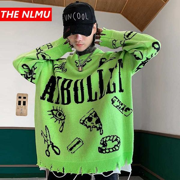 harajuku knitted sweaters men hip hop loose pullover letter printed sweater streetwear male winter 2020 clothing coat wg597, White;black
harajuku knitted sweaters men hip hop loose pullover letter printed sweater streetwear male winter 2020 clothing coat wg597, White;black
