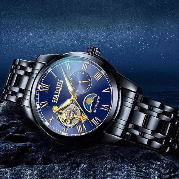 haiqin automatic mechanical watch men stainless steel watches mens business waterproof wristwatch relogio masculino, Slivery;brown
haiqin automatic mechanical watch men stainless steel watches mens business waterproof wristwatch relogio masculino, Slivery;brown