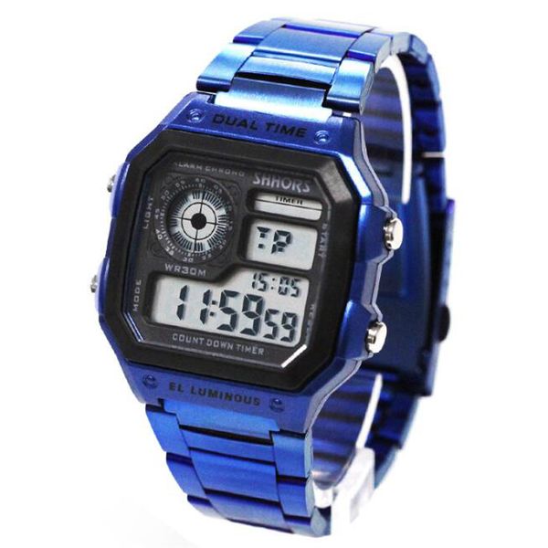 luxury fashion blue watch men led digital watches men sports watches shhors multifunction electronic wristwatches reloj hombre, Slivery;brown
luxury fashion blue watch men led digital watches men sports watches shhors multifunction electronic wristwatches reloj hombre, Slivery;brown