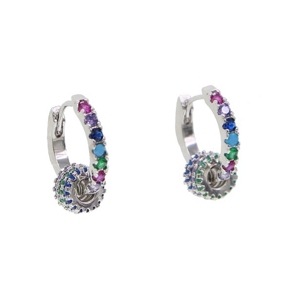 small rainbow cz hoop earring with 3 mini different color round circle charm geometric colorful 2019 spring jewelry gold silver, Golden;silver
small rainbow cz hoop earring with 3 mini different color round circle charm geometric colorful 2019 spring jewelry gold silver, Golden;silver