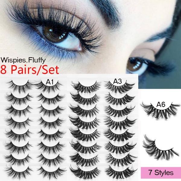 false eyelashes 8 pairs 3d mink multilayered effect fake lashes natural wispies extension full strip eye makeup tools
false eyelashes 8 pairs 3d mink multilayered effect fake lashes natural wispies extension full strip eye makeup tools