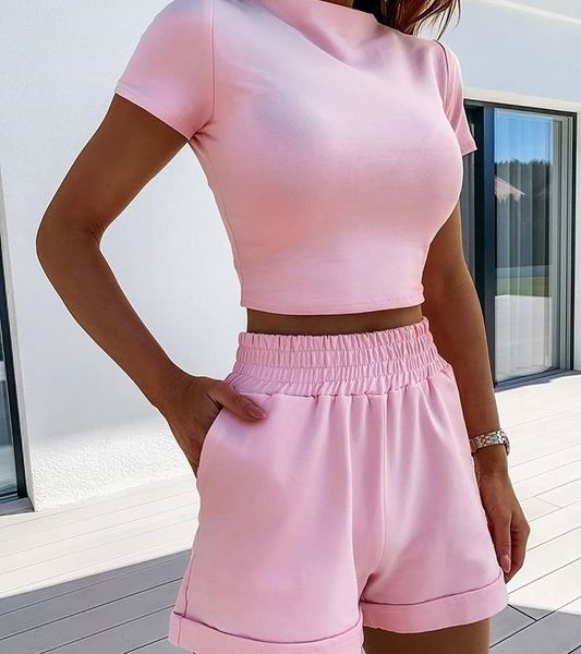 hirigin women ladies two piece set summer short sleeve crop shorts solid casual ensemble femme women two piece outfits, Gray
hirigin women ladies two piece set summer short sleeve crop shorts solid casual ensemble femme women two piece outfits, Gray