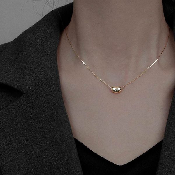 2020 korean new simple titanium steel bean pendant necklace for women fashion bijoux chain collares birthday gifts wholesale, Silver
2020 korean new simple titanium steel bean pendant necklace for women fashion bijoux chain collares birthday gifts wholesale, Silver