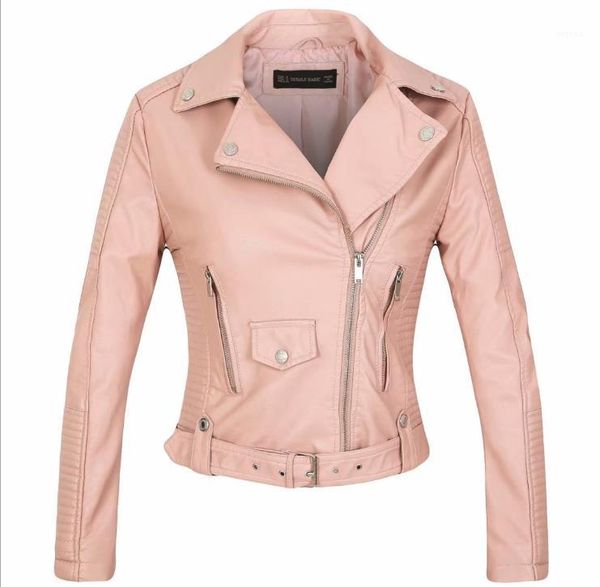 faux leathers lapel neck zipper fly button street outerwear designer women slim solid color clothes womens motorcycle coats, Black
faux leathers lapel neck zipper fly button street outerwear designer women slim solid color clothes womens motorcycle coats, Black