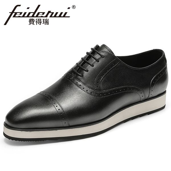 athletic genuine leather men's formal dress oxfords pointed toe laces semi brogues handmade man flat platform shoes fhs207, Black
athletic genuine leather men's formal dress oxfords pointed toe laces semi brogues handmade man flat platform shoes fhs207, Black