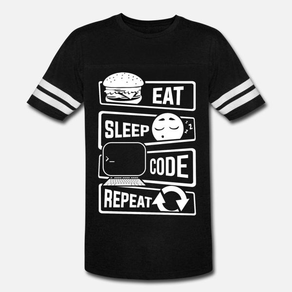 eat sleep code repeat computer programmer cli t shirt men print short sleeve crew neck solid color crazy funny casual spring autumn trend
eat sleep code repeat computer programmer cli t shirt men print short sleeve crew neck solid color crazy funny casual spring autumn trend
