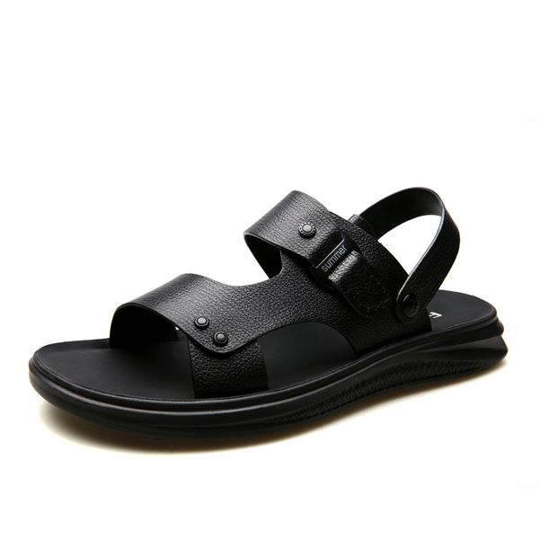 sandals men slippers summer shoes beach flip flops men's 100% genuine leather casual, Black
sandals men slippers summer shoes beach flip flops men's 100% genuine leather casual, Black