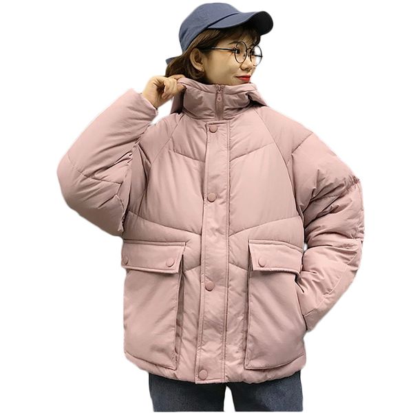 women's down & parkas 2021 short cotton jacket women loose korean bread winter thick warm jackets casual hooded parka overcoat, Black
women's down & parkas 2021 short cotton jacket women loose korean bread winter thick warm jackets casual hooded parka overcoat, Black
