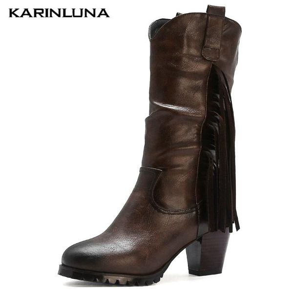 karin 2020 fashion brand shoes fringe slip-on mis-calf boots big size 48 round toe spike heels casual women shoes, Black
karin 2020 fashion brand shoes fringe slip-on mis-calf boots big size 48 round toe spike heels casual women shoes, Black