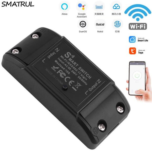 smatrul tuya switch smart life app wifi voice relay controller timer module google home amazon alexa rokid 110v 220v light
smatrul tuya switch smart life app wifi voice relay controller timer module google home amazon alexa rokid 110v 220v light
